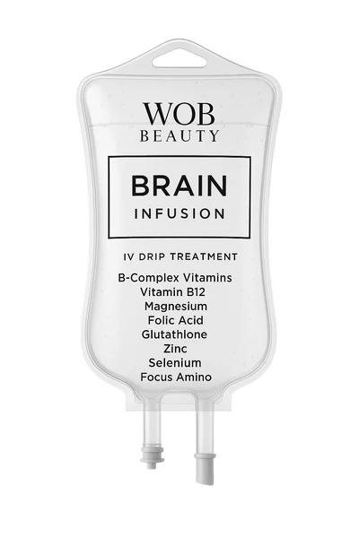 WOB Beauty Brain infusion bag illustration