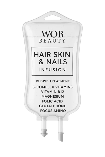 WOB Beauty Hair, Skin & Nails infusion bag illustration